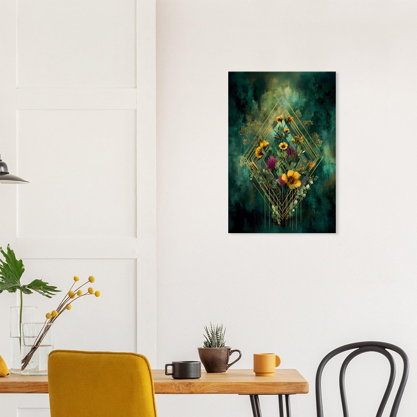 Emerald Geometry — digital download, detail view
