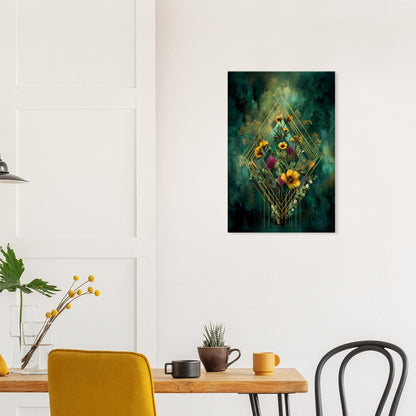 Emerald Geometry — digital download, detail view