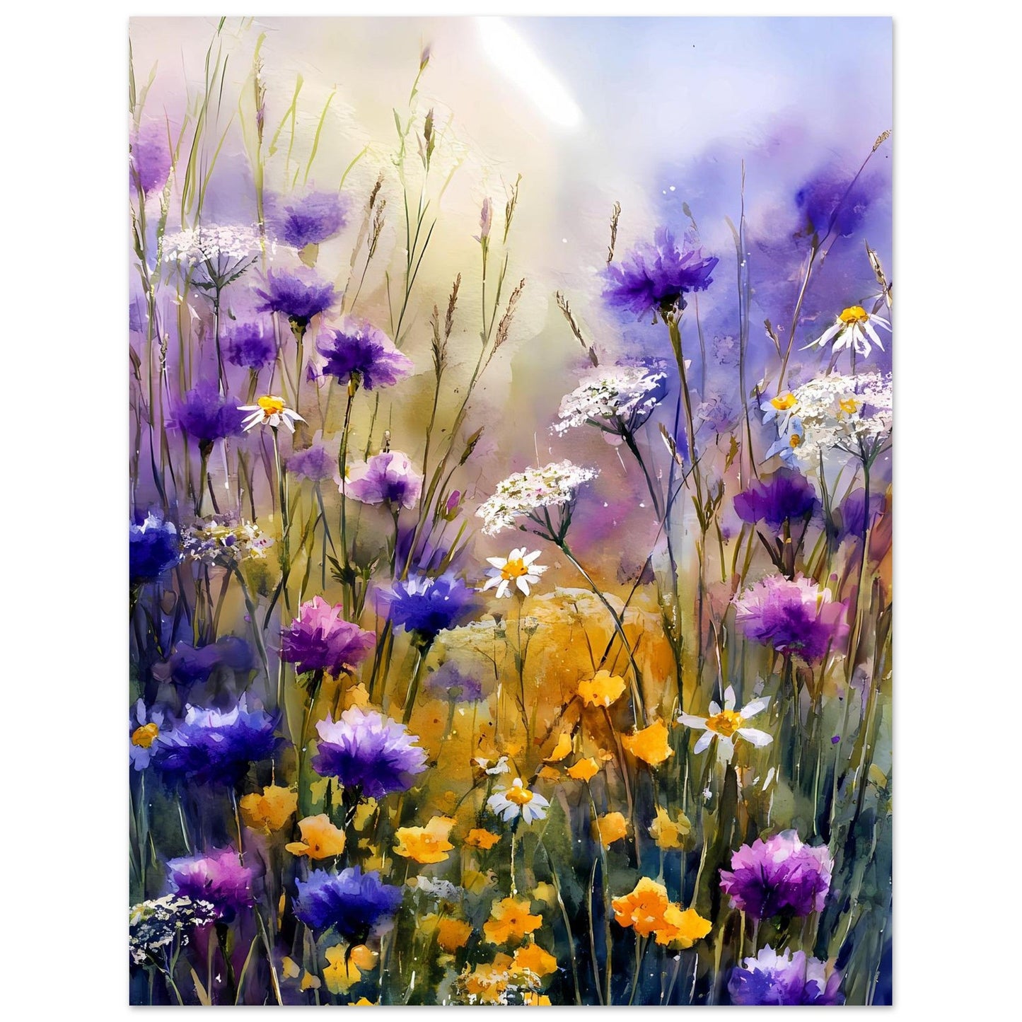 Whispers of Wildflowers — digital download, room mockup
