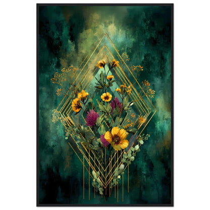Emerald Geometry — digital download, detail view