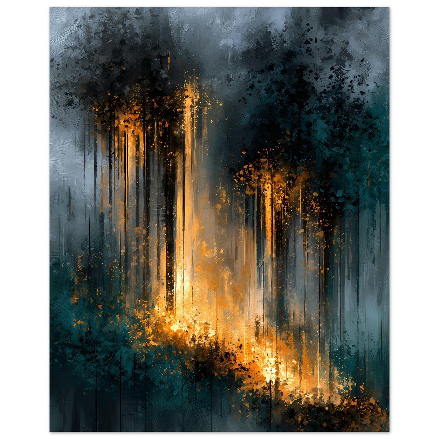 Golden Cascade — digital download, detail view