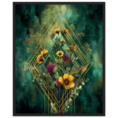 Emerald Geometry — digital download, detail view