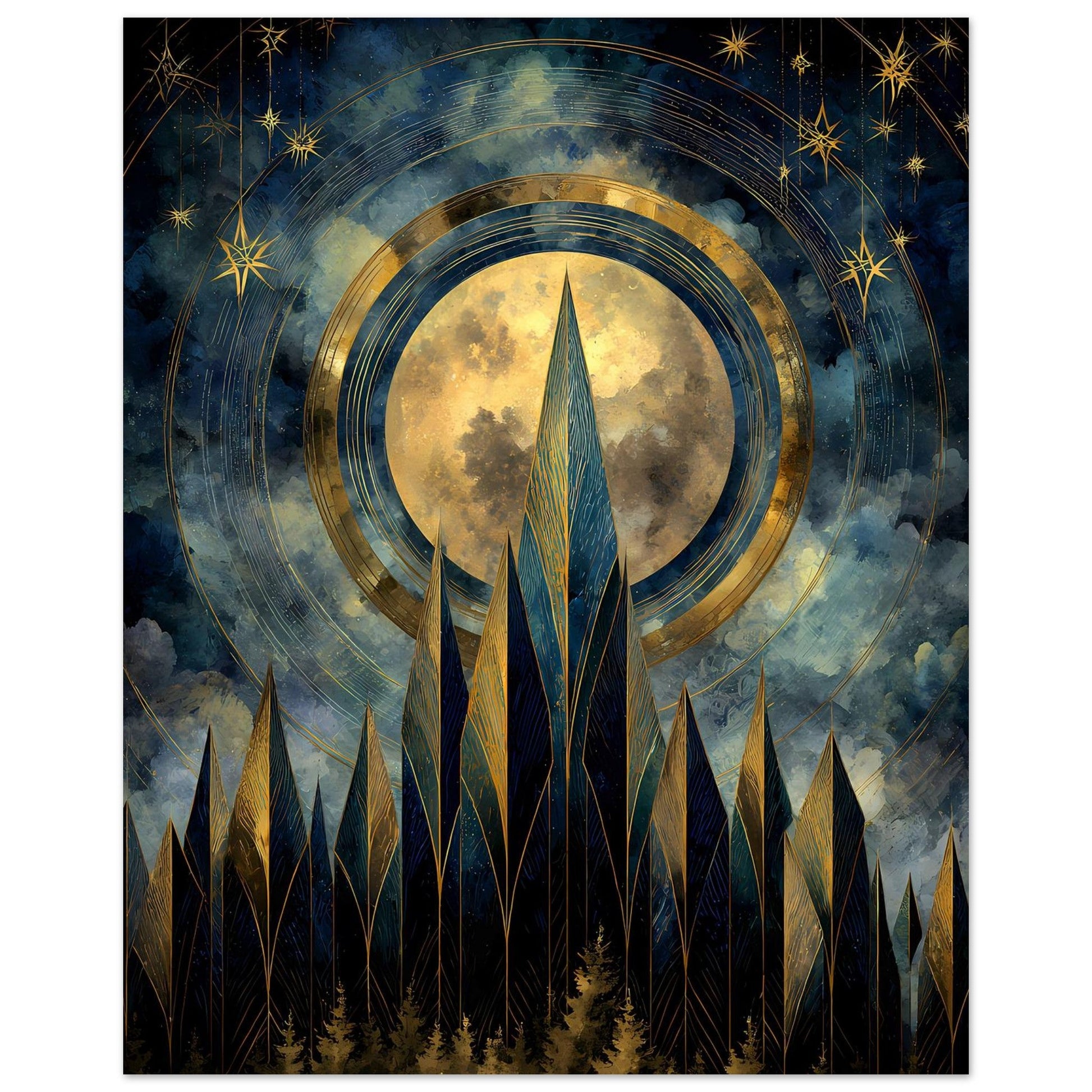 Nightfall Peaks — digital download, detail view