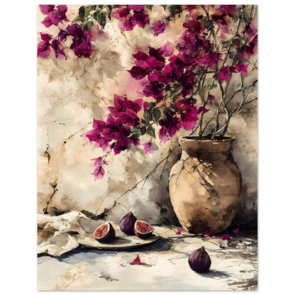 Beneath the Bougainvillea — digital download, room mockup