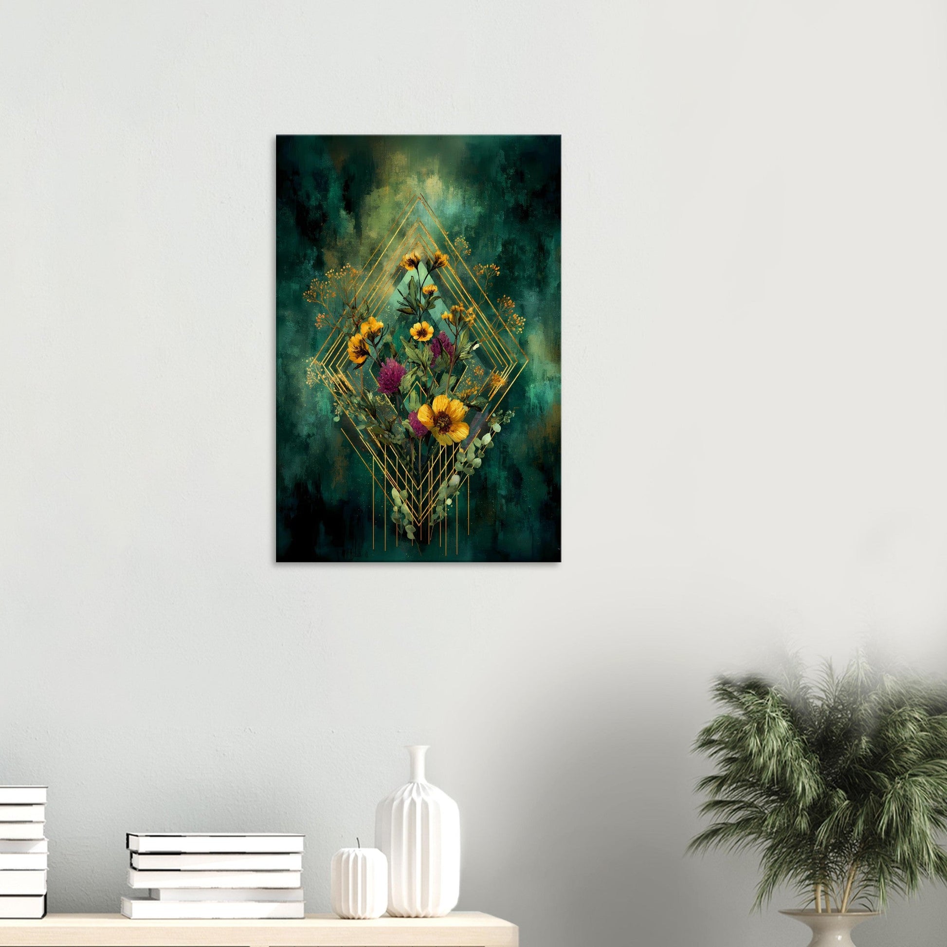Emerald Geometry — digital download, detail view