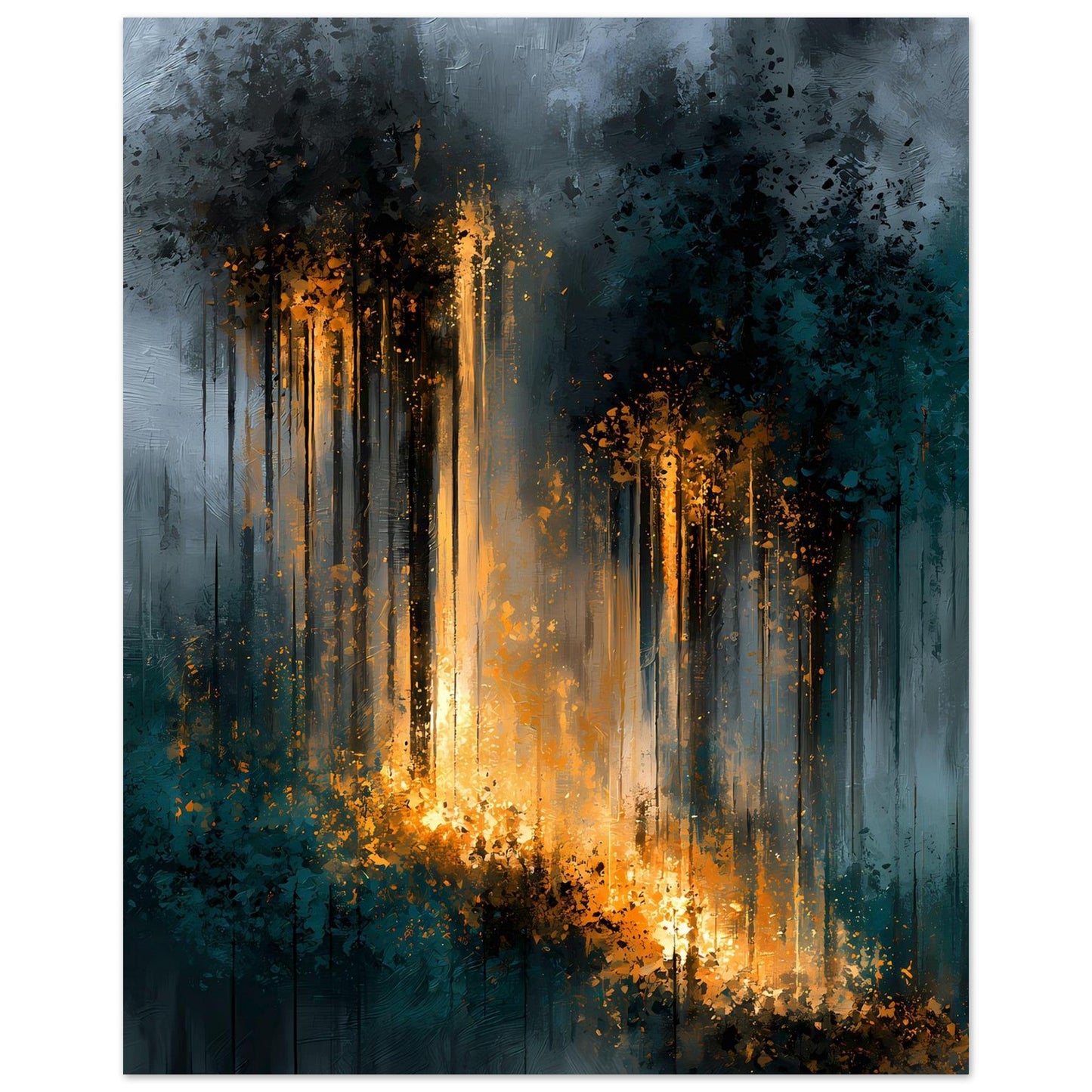 Golden Cascade — digital download, lifestyle view